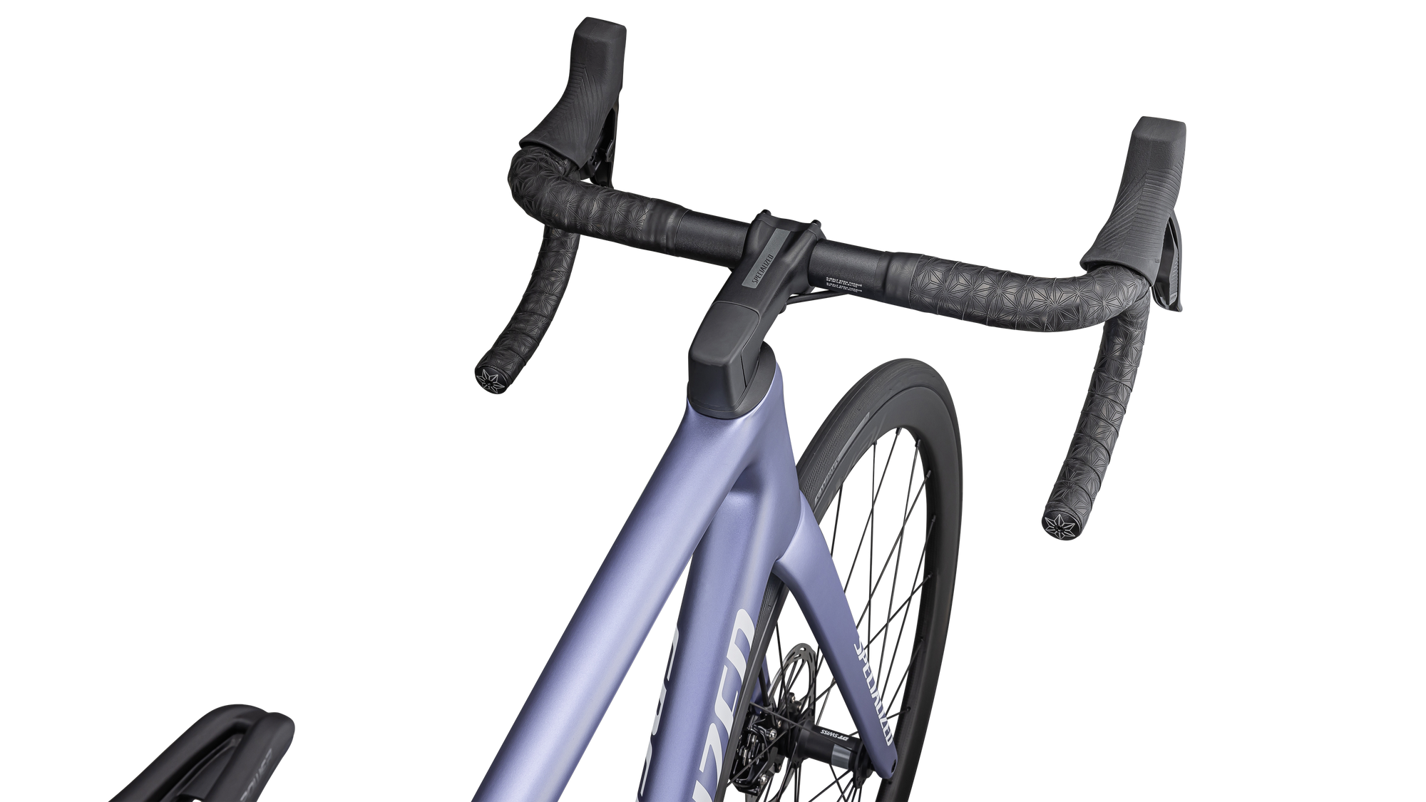 Specialized Tarmac SL8 Expert - SRAM Rival AXS - Satin Powder Indigo Tint Over Silver Dust / White