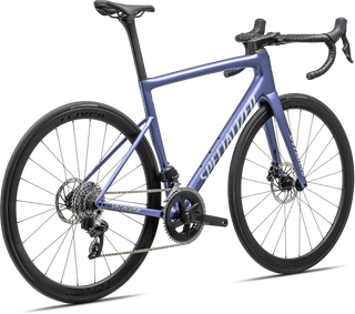 Specialized Tarmac SL8 Expert - SRAM Rival AXS - Satin Powder Indigo Tint Over Silver Dust / White