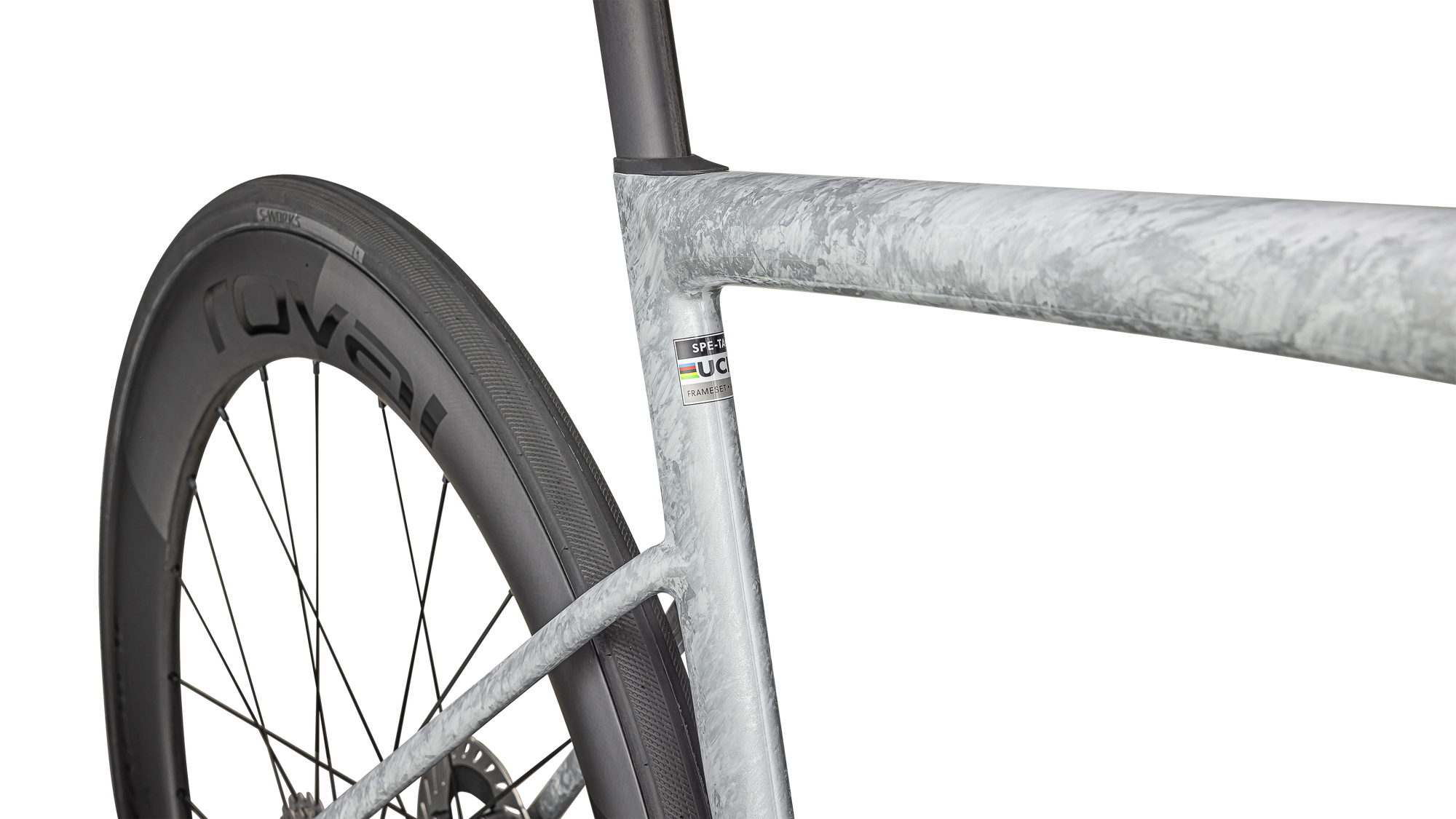 Specialized S-Works Tarmac SL8 - Shimano Dura-Ace Di2 - Gloss Dove Grey / Silver Dust Blurred Impasto / Black Pearl