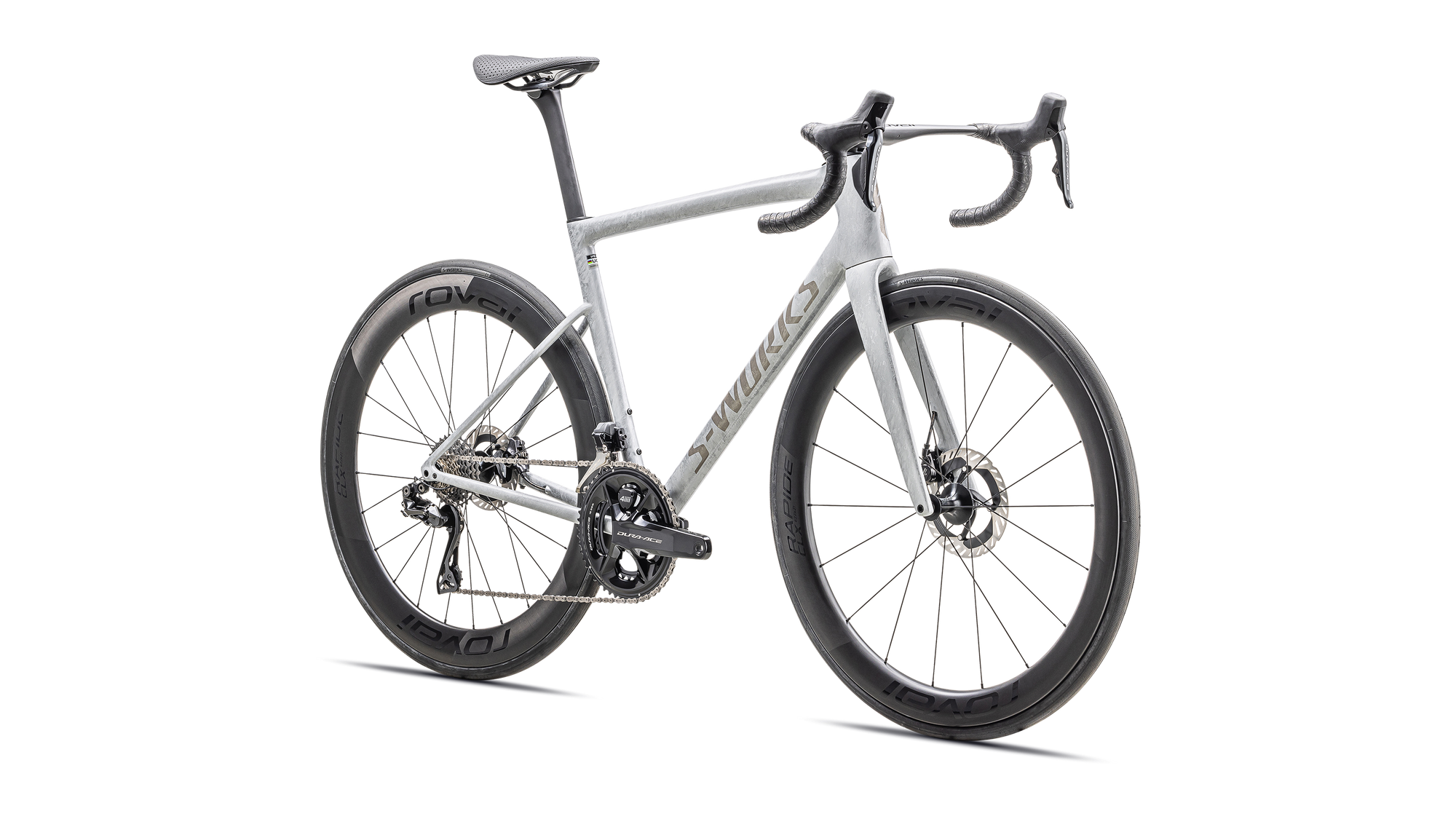 Specialized S-Works Tarmac SL8 - Shimano Dura-Ace Di2 - Gloss Dove Grey / Silver Dust Blurred Impasto / Black Pearl