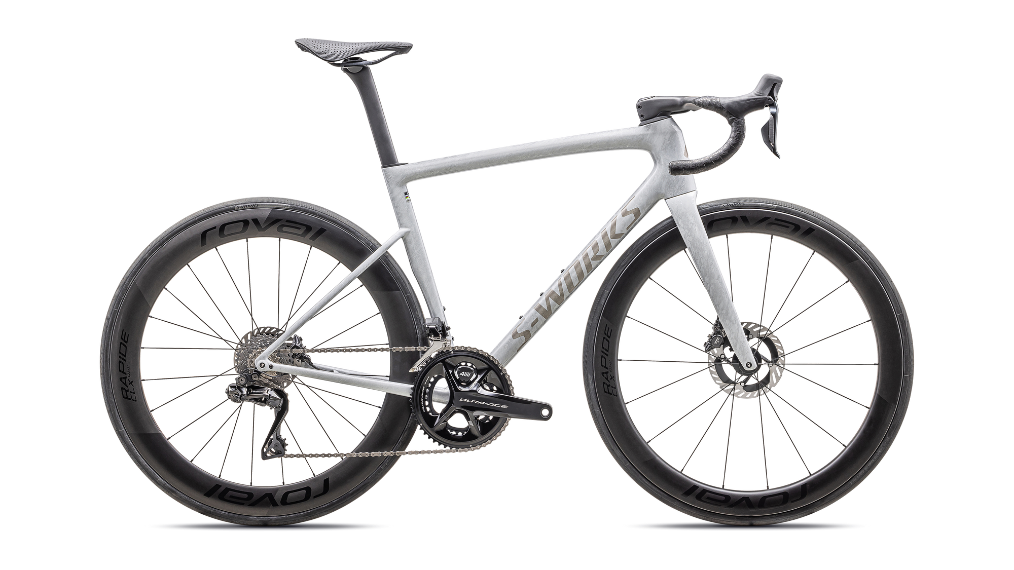 Specialized S-Works Tarmac SL8 - Shimano Dura-Ace Di2 - Gloss Dove Grey / Silver Dust Blurred Impasto / Black Pearl