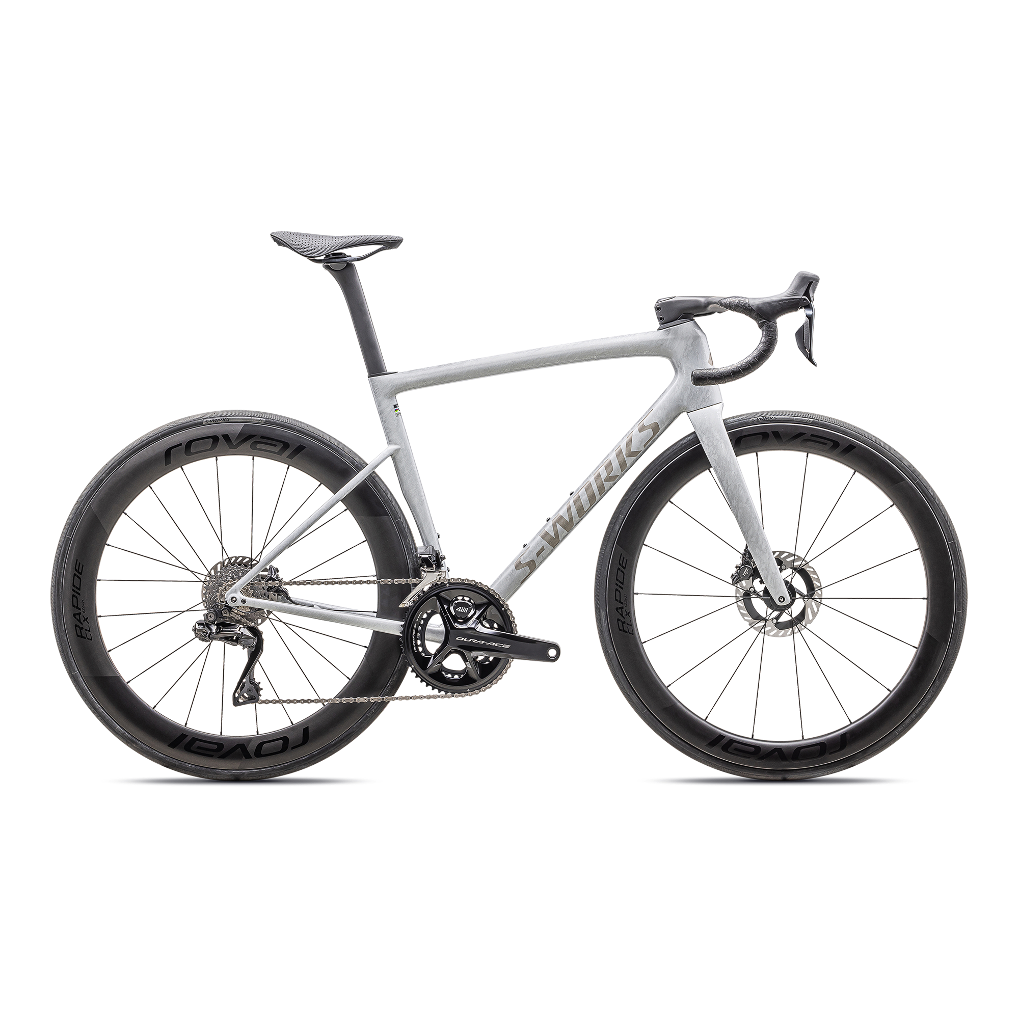 Specialized S-Works Tarmac SL8 - Shimano Dura-Ace Di2 - Gloss Dove Grey / Silver Dust Blurred Impasto / Black Pearl
