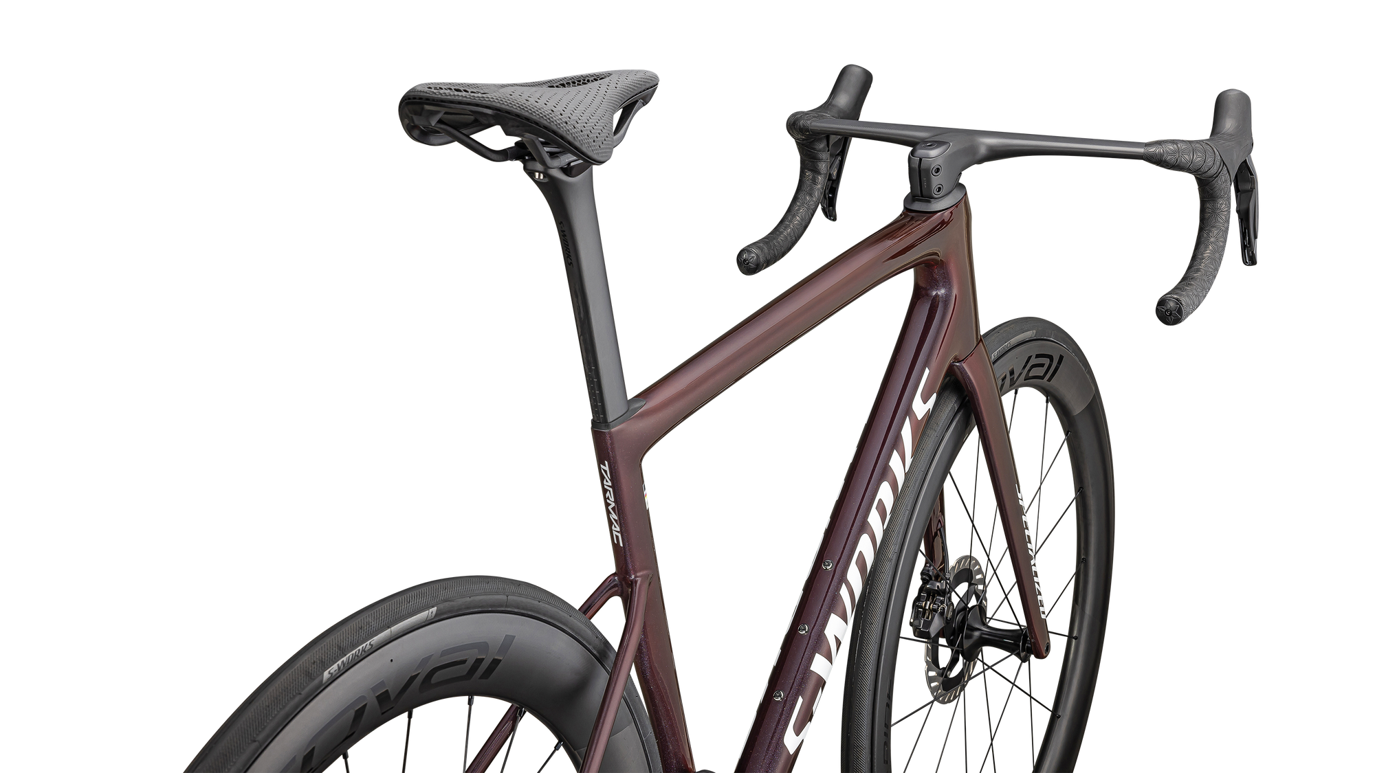 Specialized S-Works Tarmac SL8 - Shimano Dura-Ace Di2 - Gloss Solidity / Red To Black Pearl / Metallic White Silver