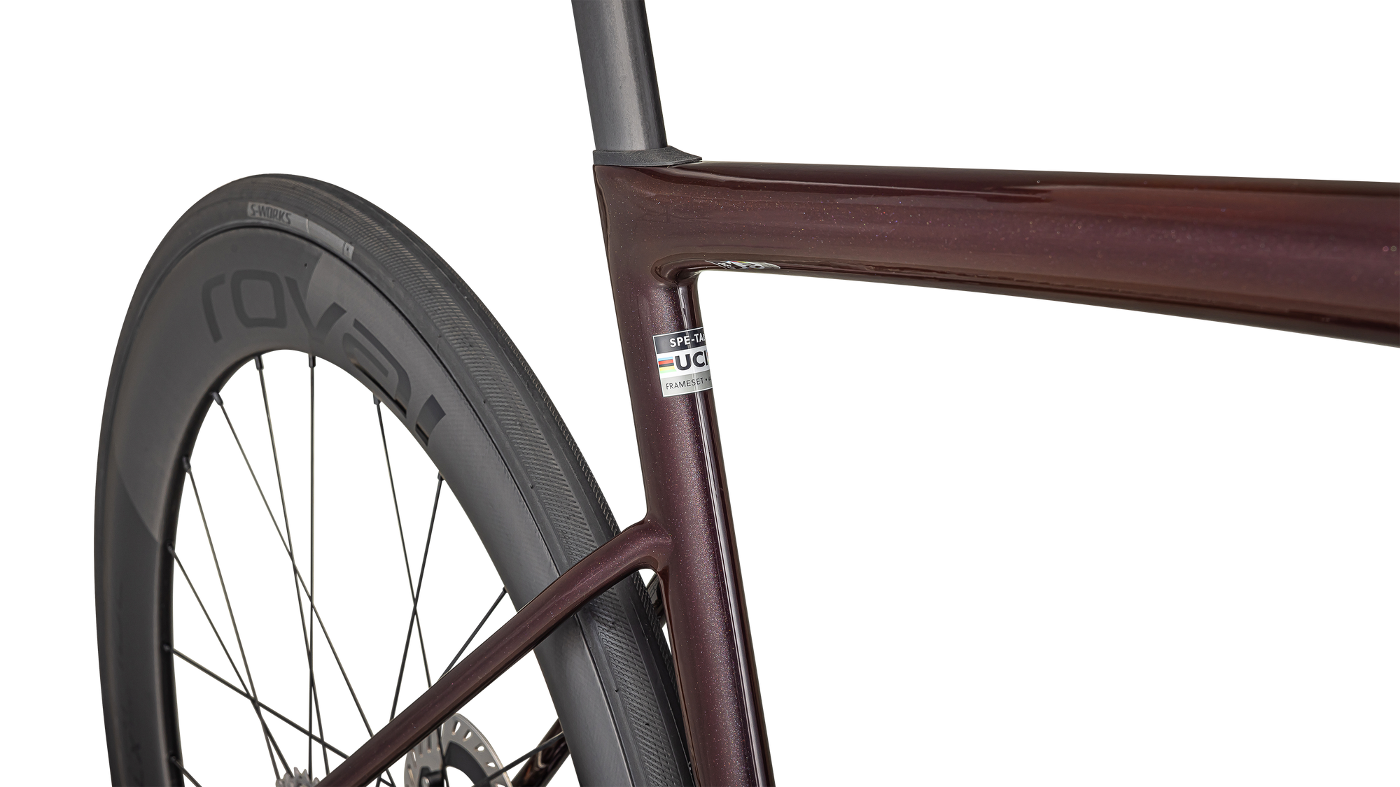 Specialized S-Works Tarmac SL8 - Shimano Dura-Ace Di2 - Gloss Solidity / Red To Black Pearl / Metallic White Silver