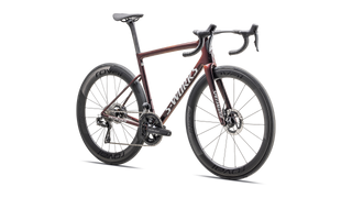 Specialized S-Works Tarmac SL8 - Shimano Dura-Ace Di2 - Gloss Solidity / Red To Black Pearl / Metallic White Silver