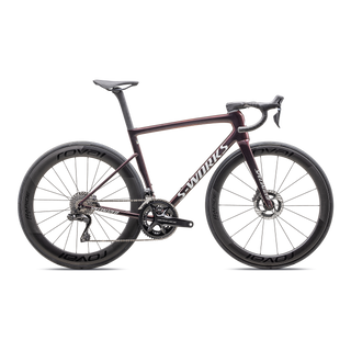Specialized S-Works Tarmac SL8 - Shimano Dura-Ace Di2 - Gloss Solidity / Red To Black Pearl / Metallic White Silver