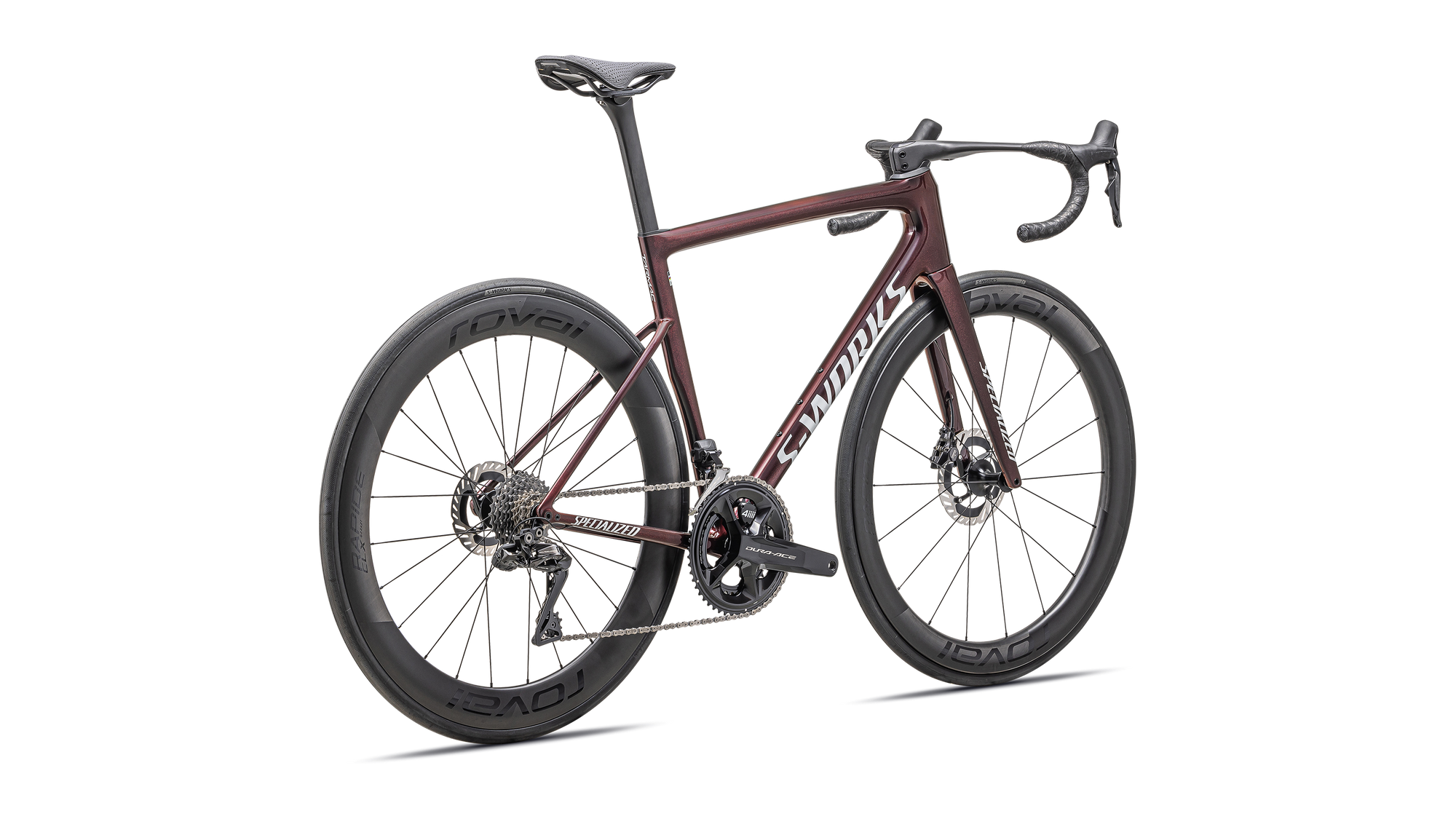 Specialized S-Works Tarmac SL8 - Shimano Dura-Ace Di2 - Gloss Solidity / Red To Black Pearl / Metallic White Silver