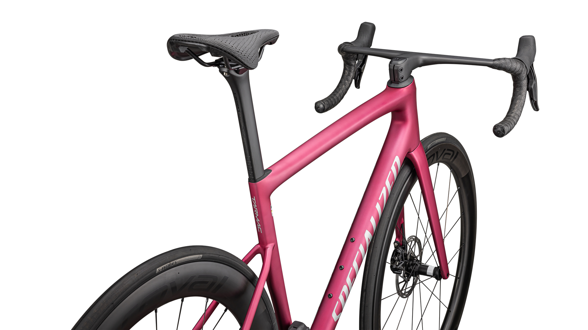Specialized Tarmac SL8 Pro - SRAM Force eTAP AXS - Satin Pink Tint Over Silver Dust / Silver Dust