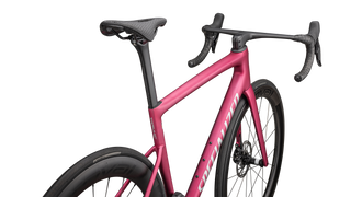 Specialized Tarmac SL8 Pro - SRAM Force eTAP AXS - Satin Pink Tint Over Silver Dust / Silver Dust