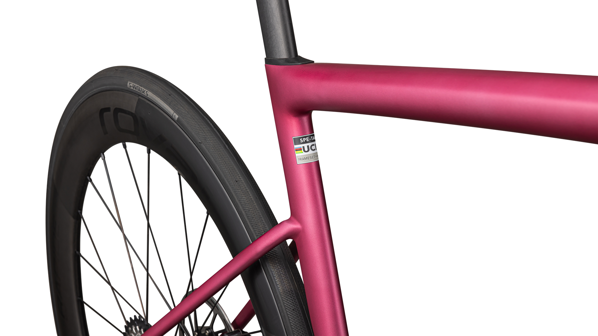Specialized Tarmac SL8 Pro - SRAM Force eTAP AXS - Satin Pink Tint Over Silver Dust / Silver Dust