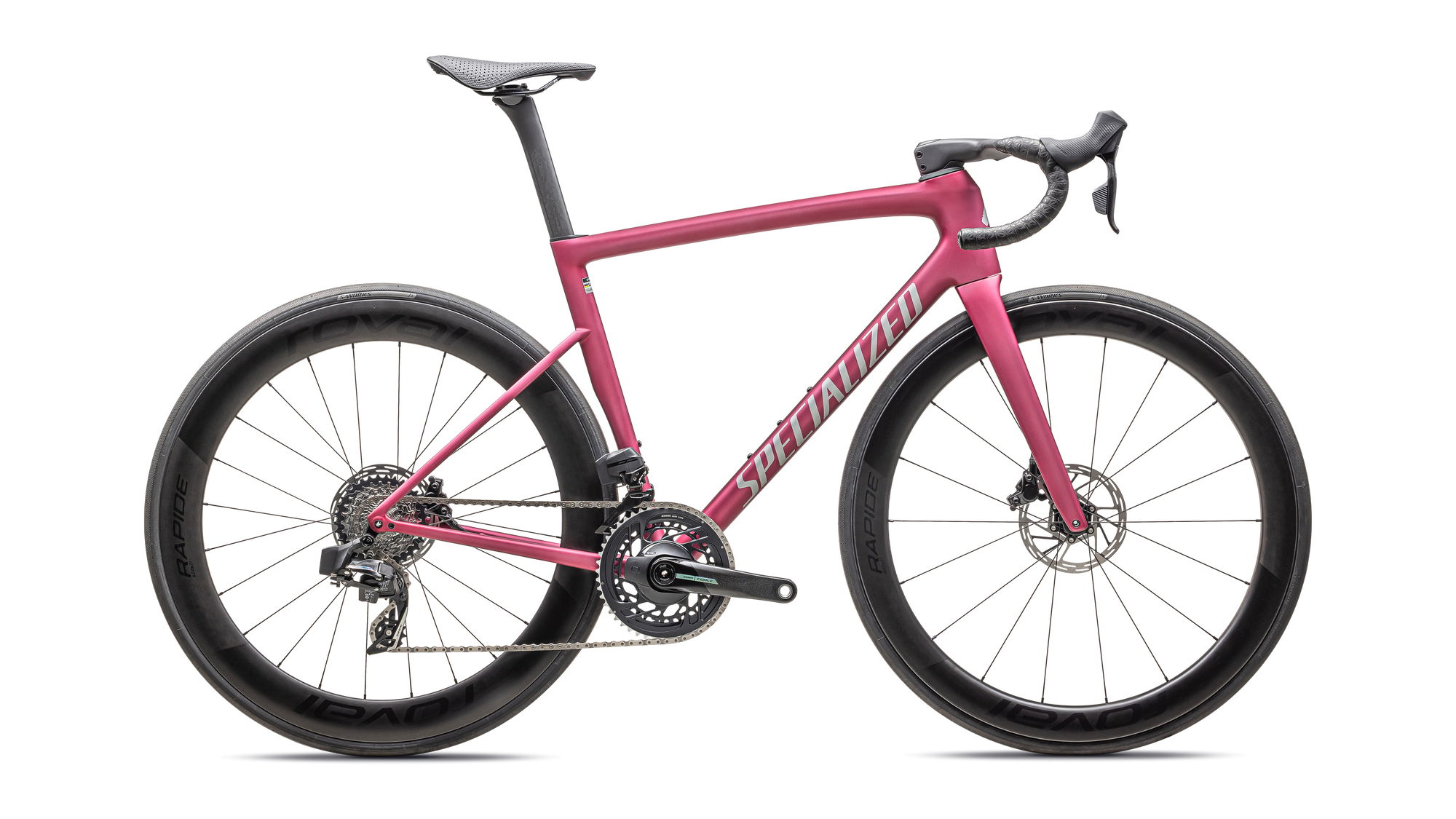 Specialized Tarmac SL8 Pro - SRAM Force eTAP AXS - Satin Pink Tint Over Silver Dust / Silver Dust