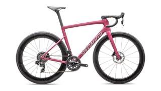 Specialized Tarmac SL8 Pro - SRAM Force eTAP AXS - Satin Pink Tint Over Silver Dust / Silver Dust