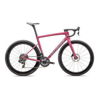 Specialized Tarmac SL8 Pro - SRAM Force eTAP AXS - Satin Pink Tint Over Silver Dust / Silver Dust