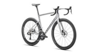 Specialized Tarmac SL8 Pro - Shimano Ultegra Di2 - Gloss Liquid Silver / Satin Blue Pearl Over Black Liquid Metal