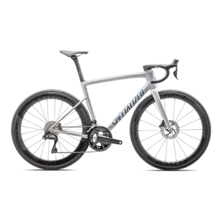 Specialized Tarmac SL8 Pro - Shimano Ultegra Di2 - Gloss Liquid Silver / Satin Blue Pearl Over Black Liquid Metal