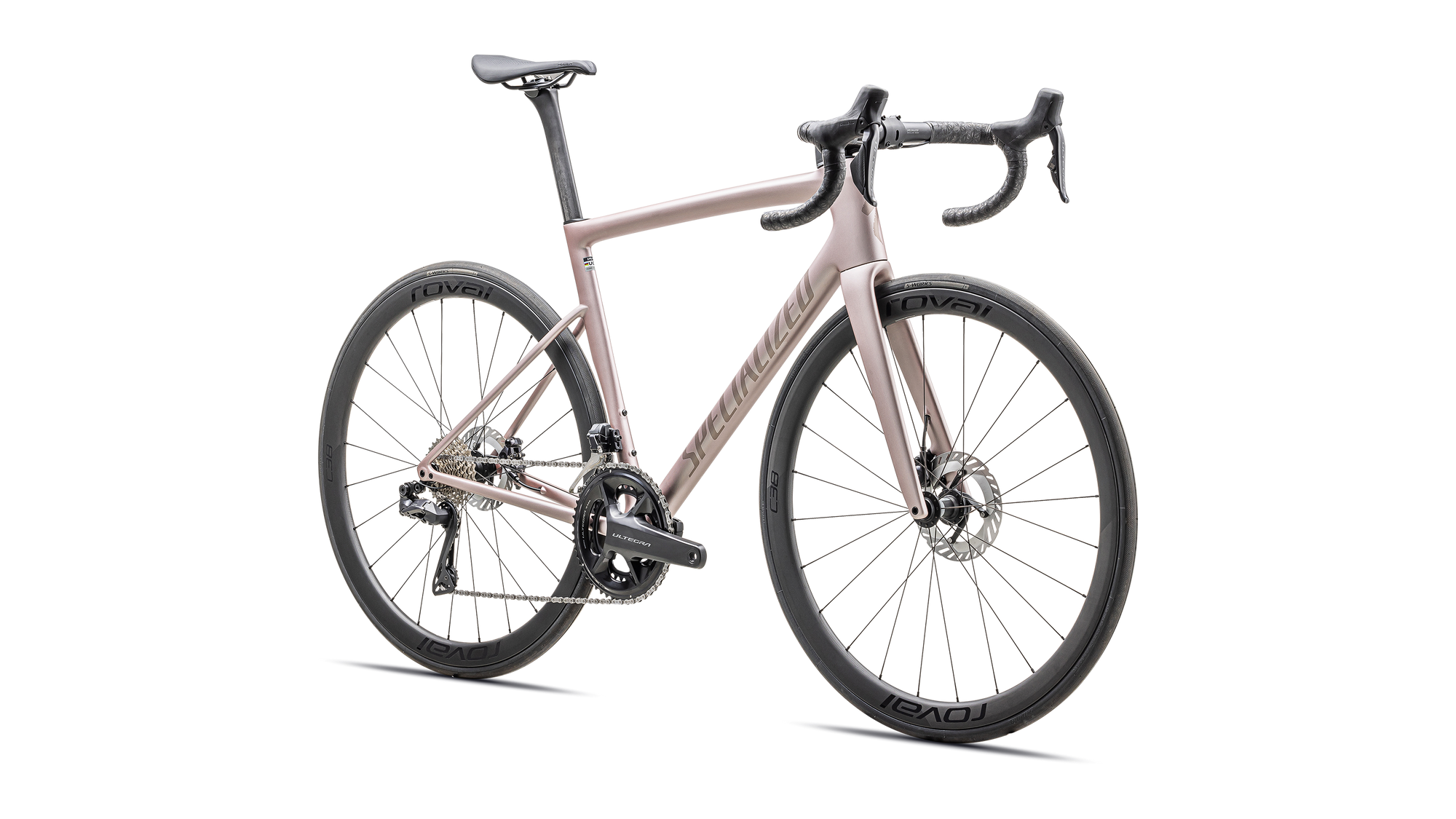 Specialized Tarmac SL8 Expert - Shimano Ultegra Di2 - Satin Champagne / Black Pearl