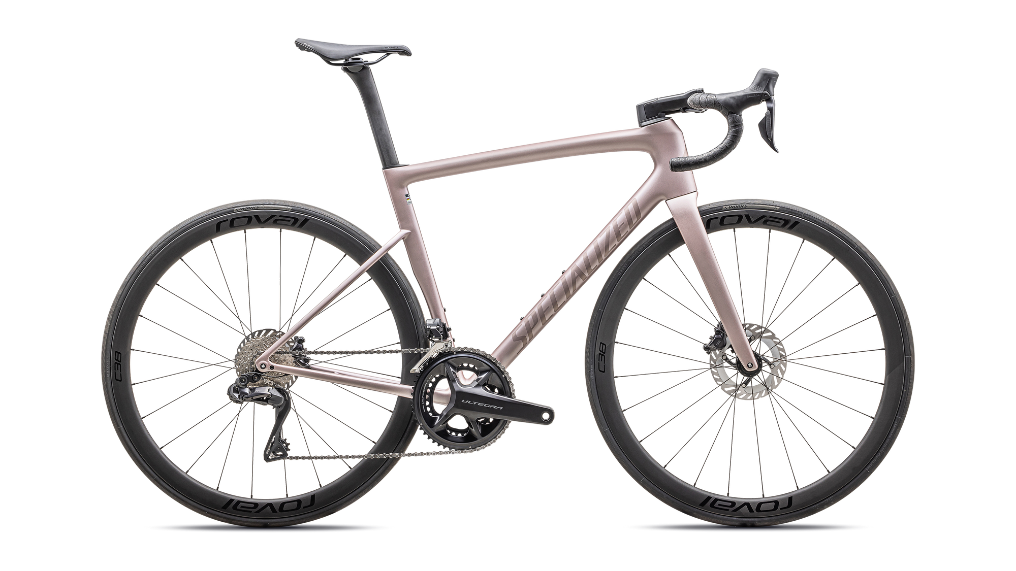 Specialized Tarmac SL8 Expert - Shimano Ultegra Di2 - Satin Champagne / Black Pearl