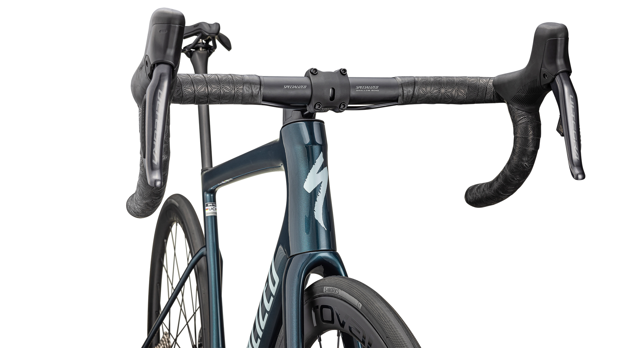 Specialized Tarmac SL8 Expert - Shimano Ultegra Di2 - Gloss Deep Lake Metallic / Green Pearl Over Seafoam