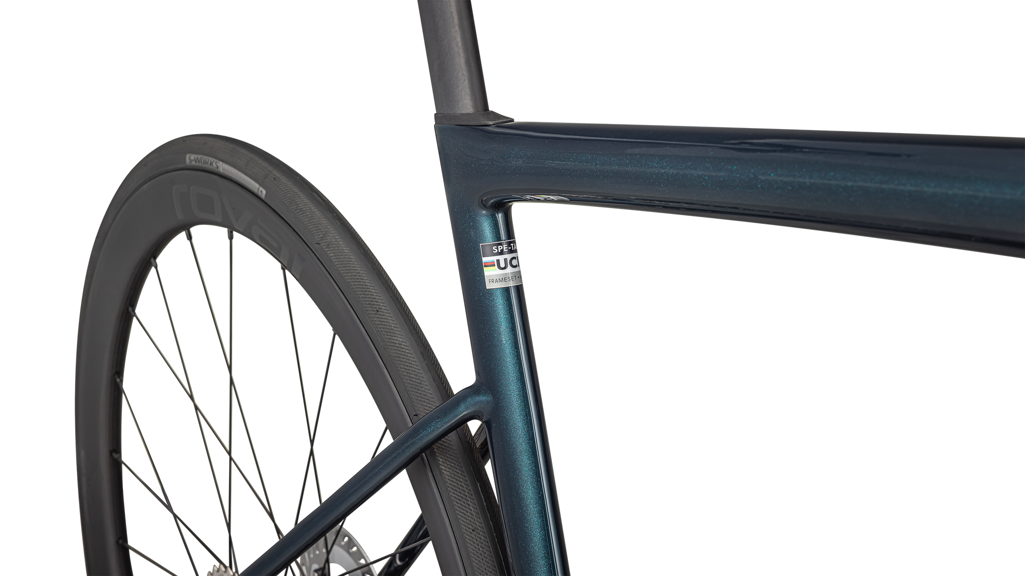 Specialized Tarmac SL8 Expert - Shimano Ultegra Di2 - Gloss Deep Lake Metallic / Green Pearl Over Seafoam