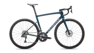 Specialized Tarmac SL8 Expert - Shimano Ultegra Di2 - Gloss Deep Lake Metallic / Green Pearl Over Seafoam
