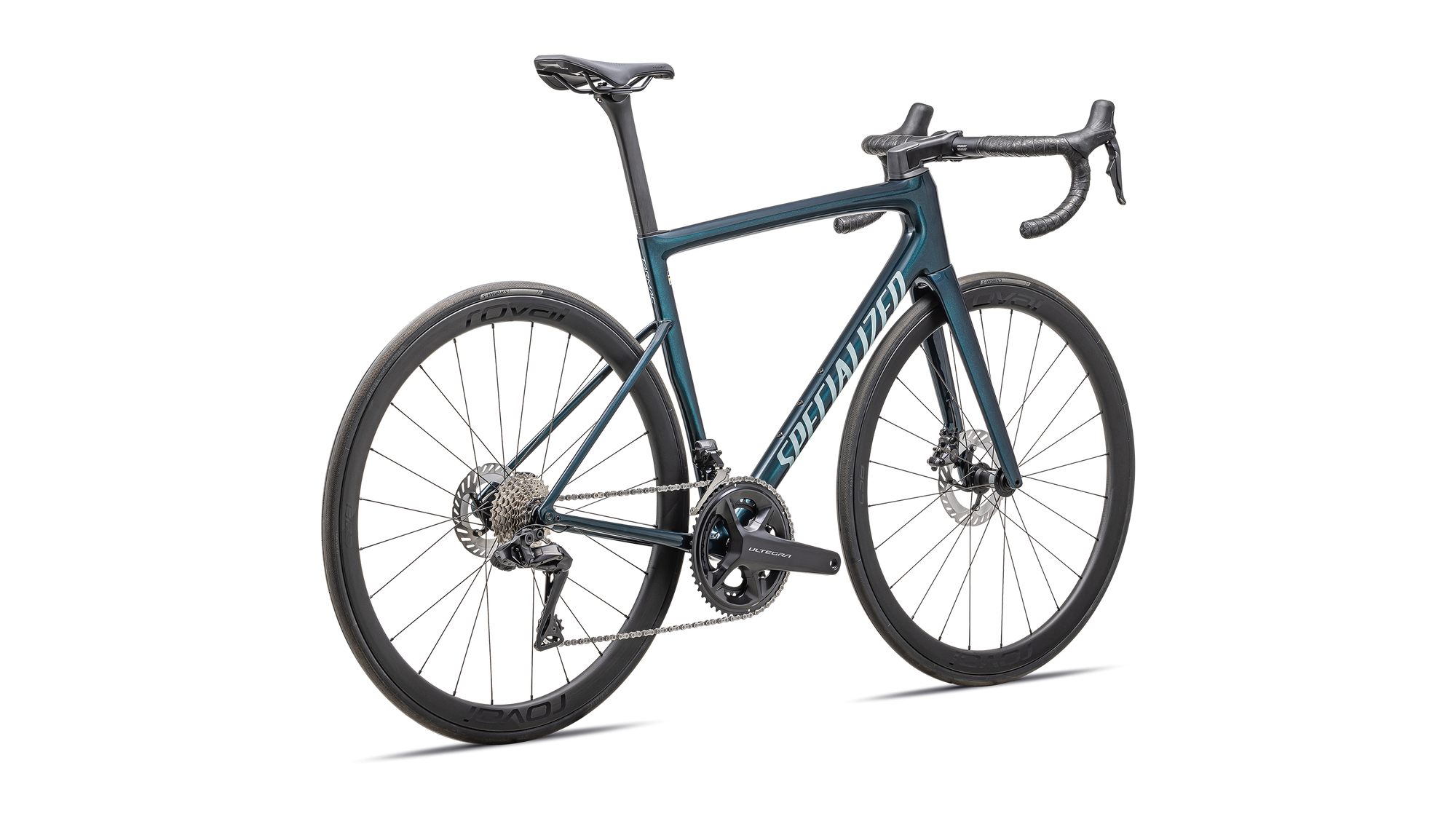 Specialized Tarmac SL8 Expert - Shimano Ultegra Di2 - Gloss Deep Lake Metallic / Green Pearl Over Seafoam