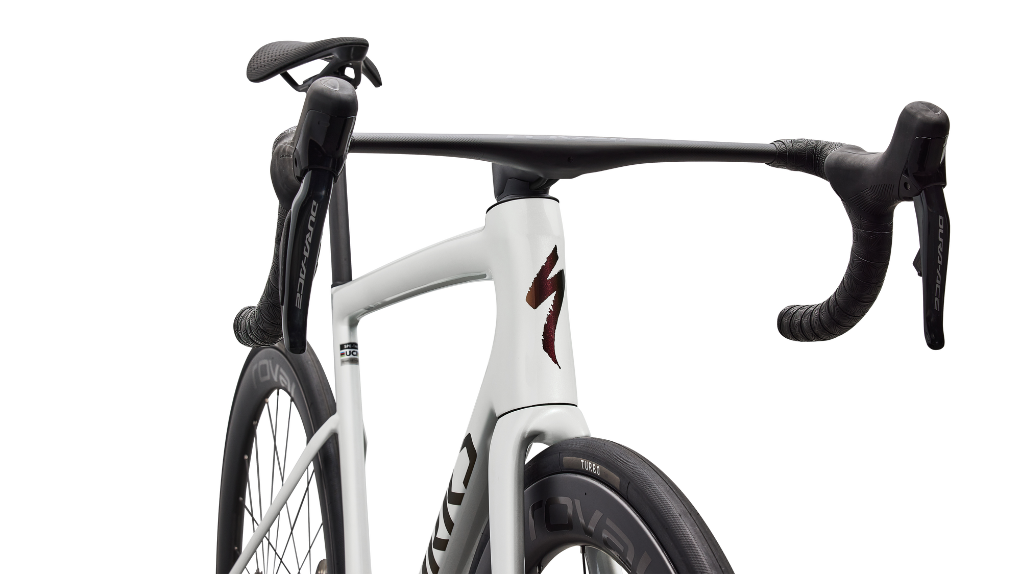 Specialized S-Works Tarmac SL8 - Shimano Dura-Ace Di2 - Gloss Metallic White Silver / Pearl / Black