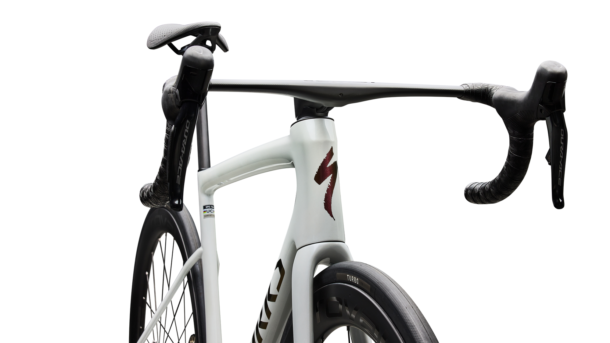 Specialized S-Works Tarmac SL8 - Shimano Dura-Ace Di2 - Gloss Metallic White Silver / Pearl / Black