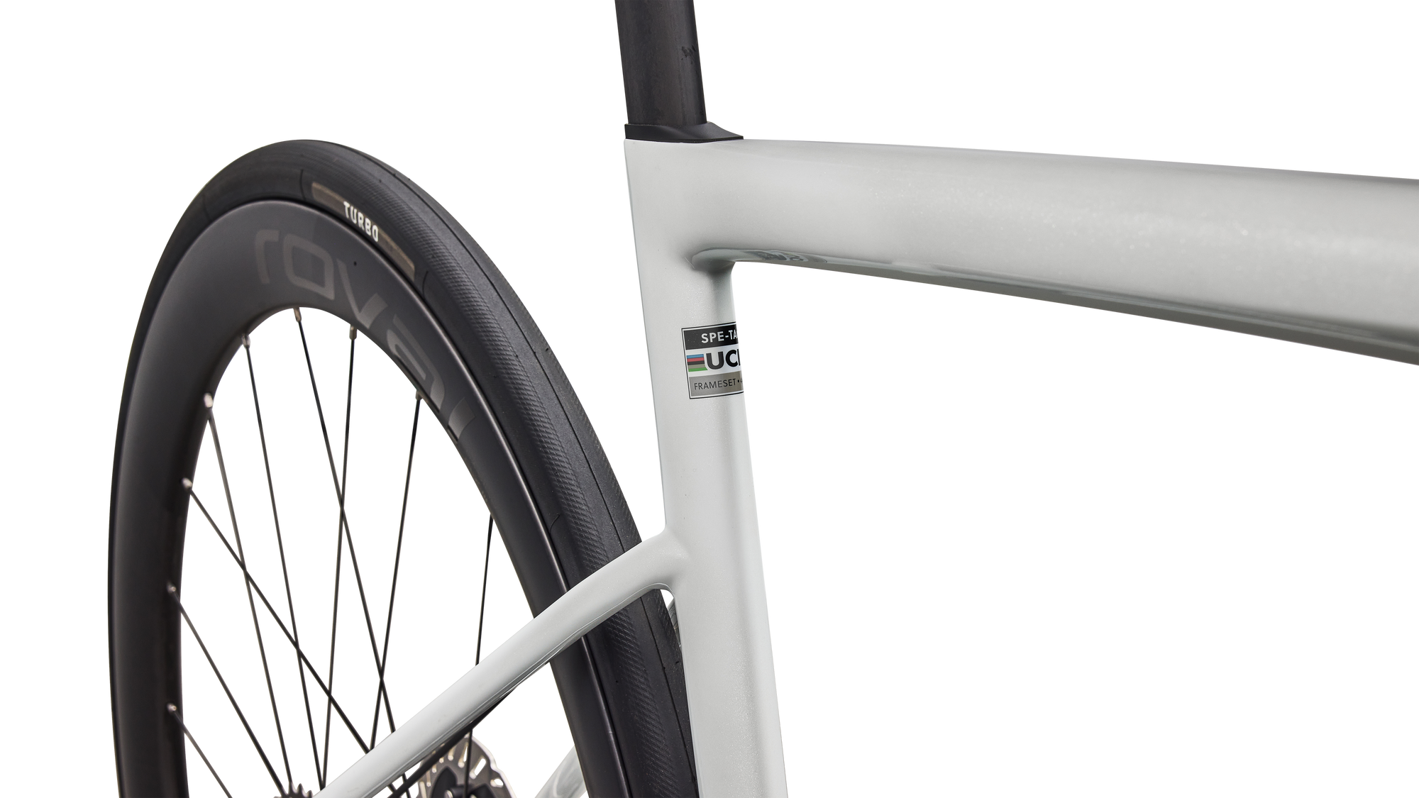 Specialized S-Works Tarmac SL8 - Shimano Dura-Ace Di2 - Gloss Metallic White Silver / Pearl / Black