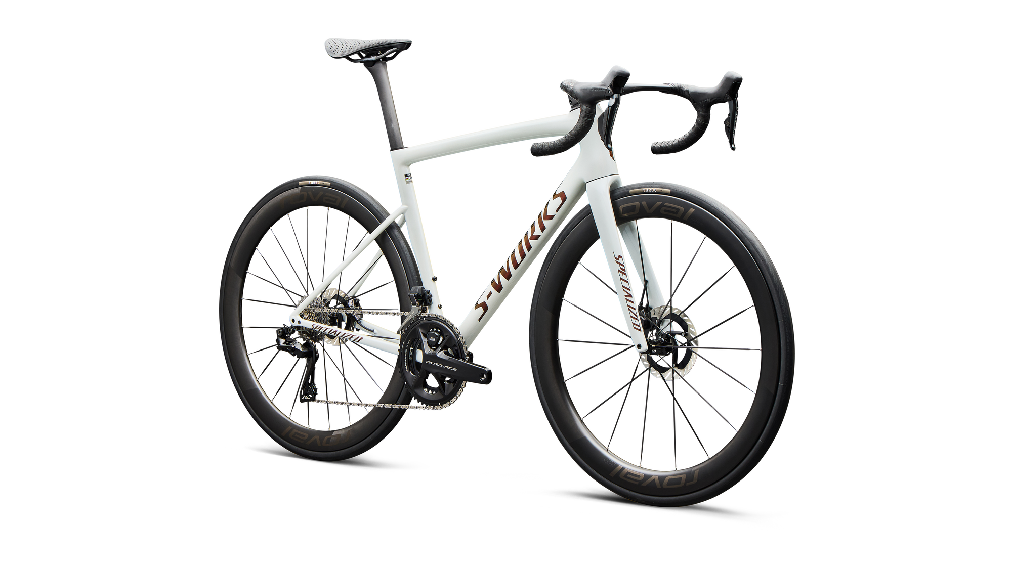 Specialized S-Works Tarmac SL8 - Shimano Dura-Ace Di2 - Gloss Metallic White Silver / Pearl / Black