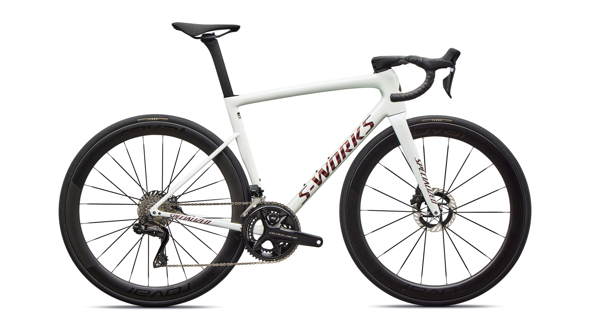 Specialized S-Works Tarmac SL8 - Shimano Dura-Ace Di2 - Gloss Metallic White Silver / Pearl / Black