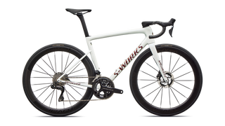 Specialized S-Works Tarmac SL8 - Shimano Dura-Ace Di2 - Gloss Metallic White Silver / Pearl / Black