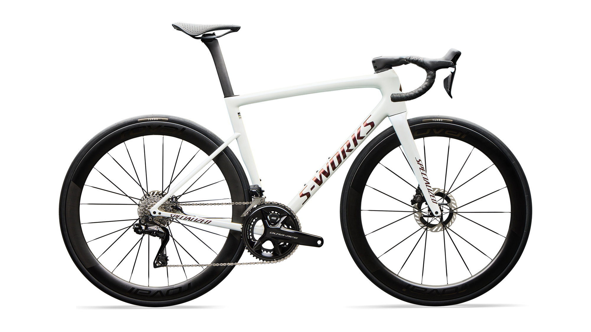 Specialized S-Works Tarmac SL8 - Shimano Dura-Ace Di2 - Gloss Metallic White Silver / Pearl / Black