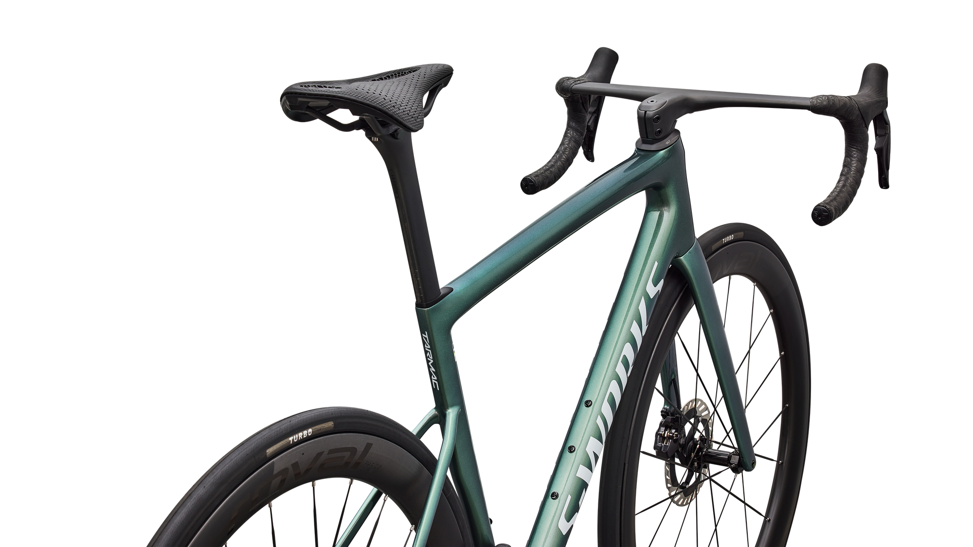 Specialized S-Works Tarmac SL8 - Shimano Dura-Ace Di2 - Gloss Premium Fjord Metallic / White Metallic Silver