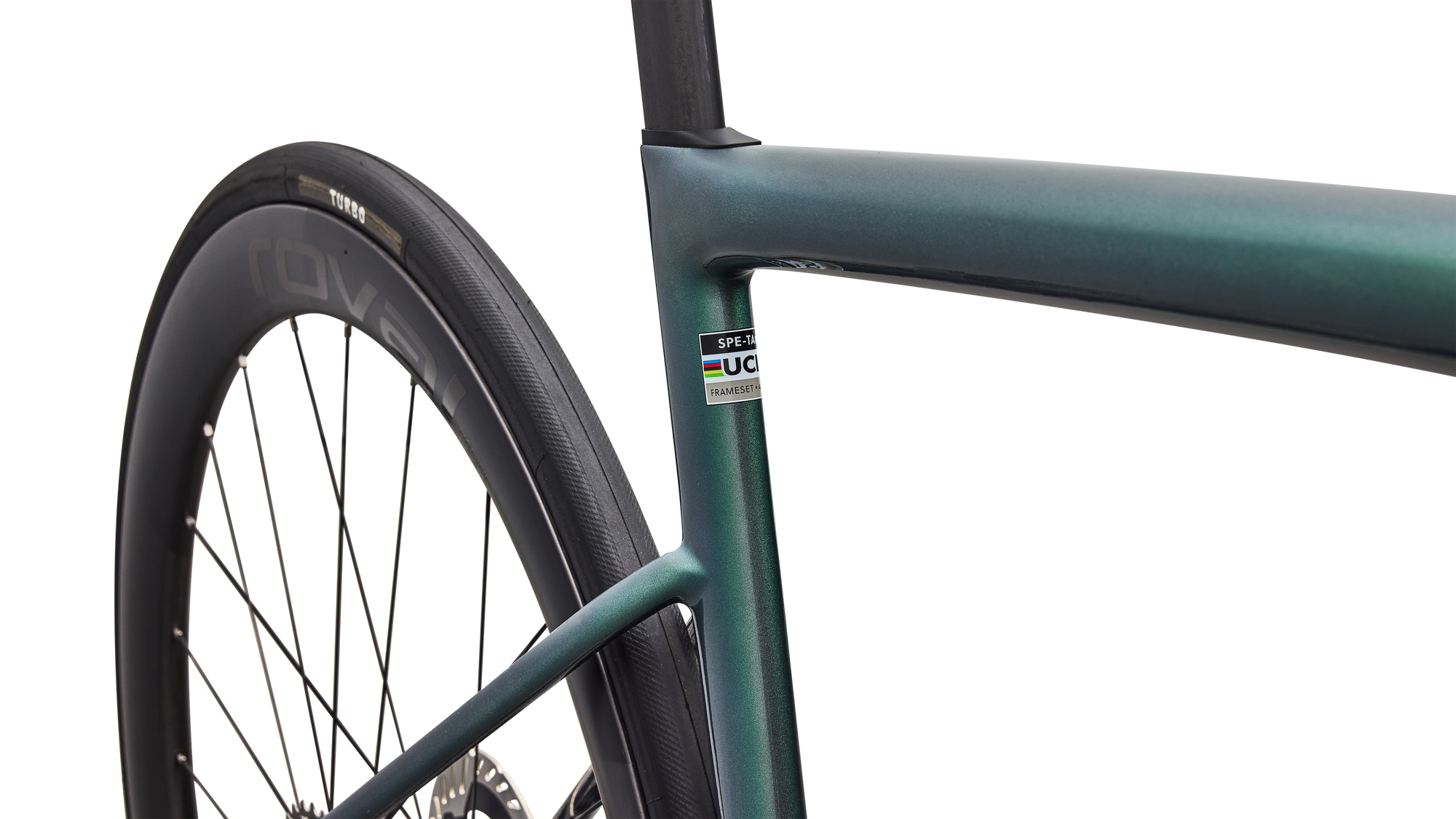 Specialized S-Works Tarmac SL8 - Shimano Dura-Ace Di2 - Gloss Premium Fjord Metallic / White Metallic Silver