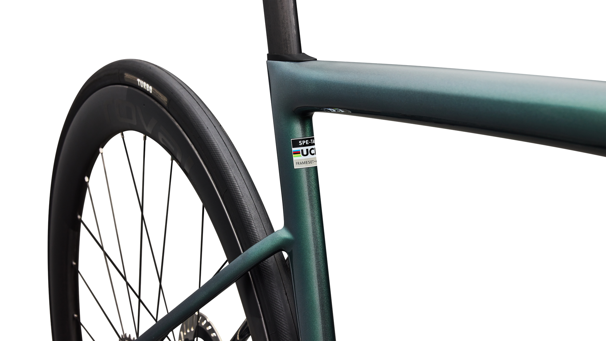 Specialized S-Works Tarmac SL8 - Shimano Dura-Ace Di2 - Gloss Premium Fjord Metallic / White Metallic Silver