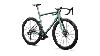Specialized S-Works Tarmac SL8 - Shimano Dura-Ace Di2 - Gloss Premium Fjord Metallic / White Metallic Silver