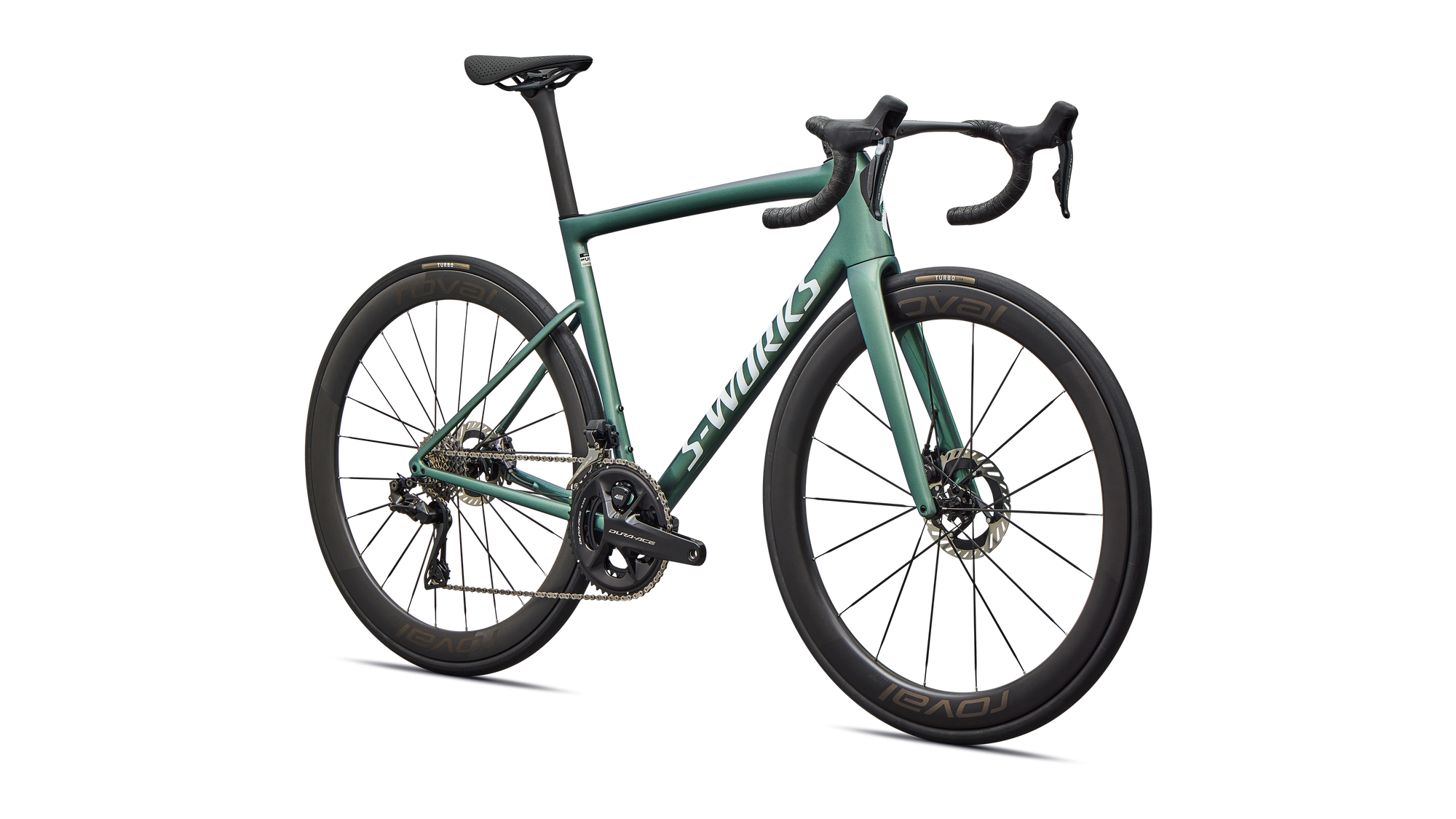 Specialized S-Works Tarmac SL8 - Shimano Dura-Ace Di2 - Gloss Premium Fjord Metallic / White Metallic Silver