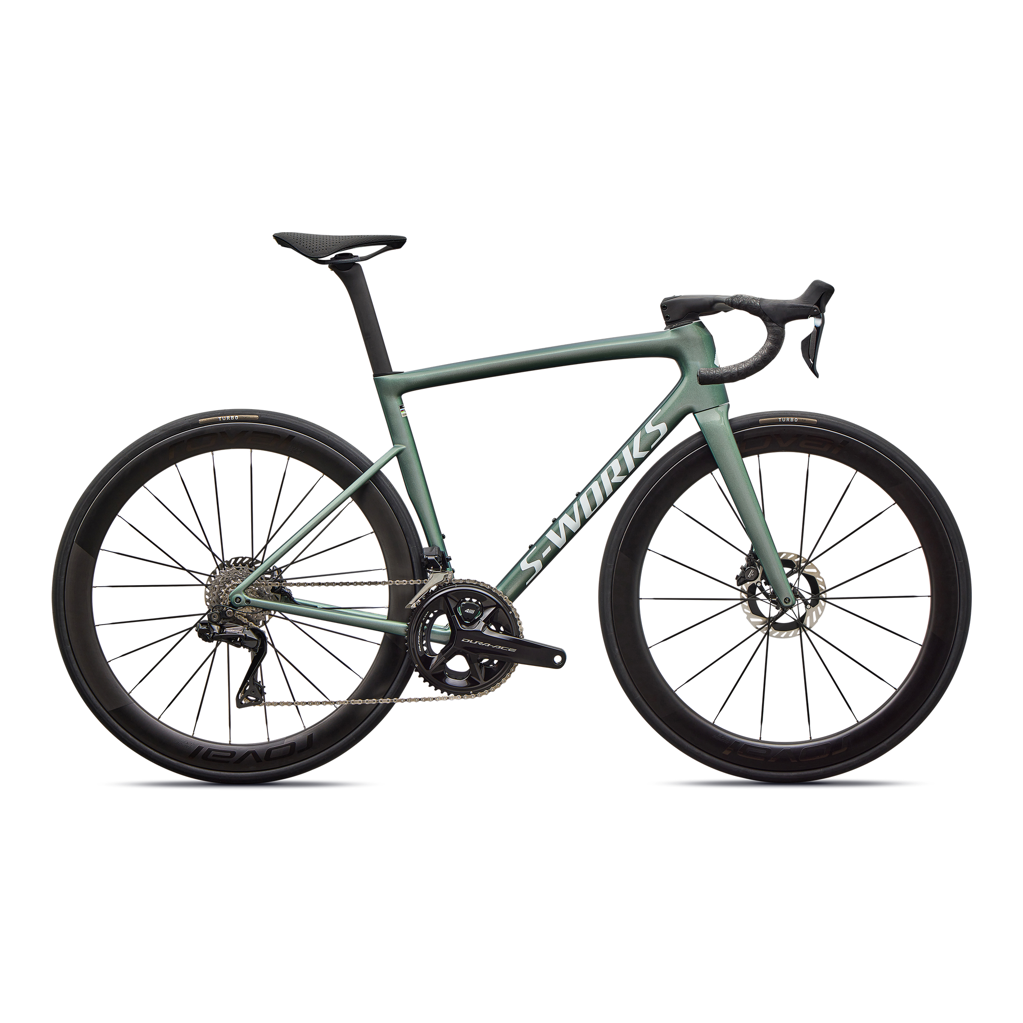 Specialized S-Works Tarmac SL8 - Shimano Dura-Ace Di2 - Gloss Premium Fjord Metallic / White Metallic Silver