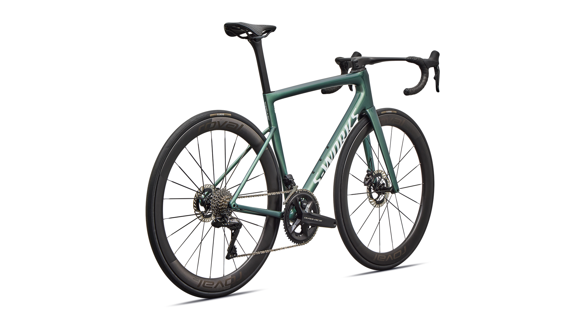 Specialized S-Works Tarmac SL8 - Shimano Dura-Ace Di2 - Gloss Premium Fjord Metallic / White Metallic Silver