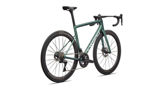 Specialized S-Works Tarmac SL8 - Shimano Dura-Ace Di2 - Gloss Premium Fjord Metallic / White Metallic Silver