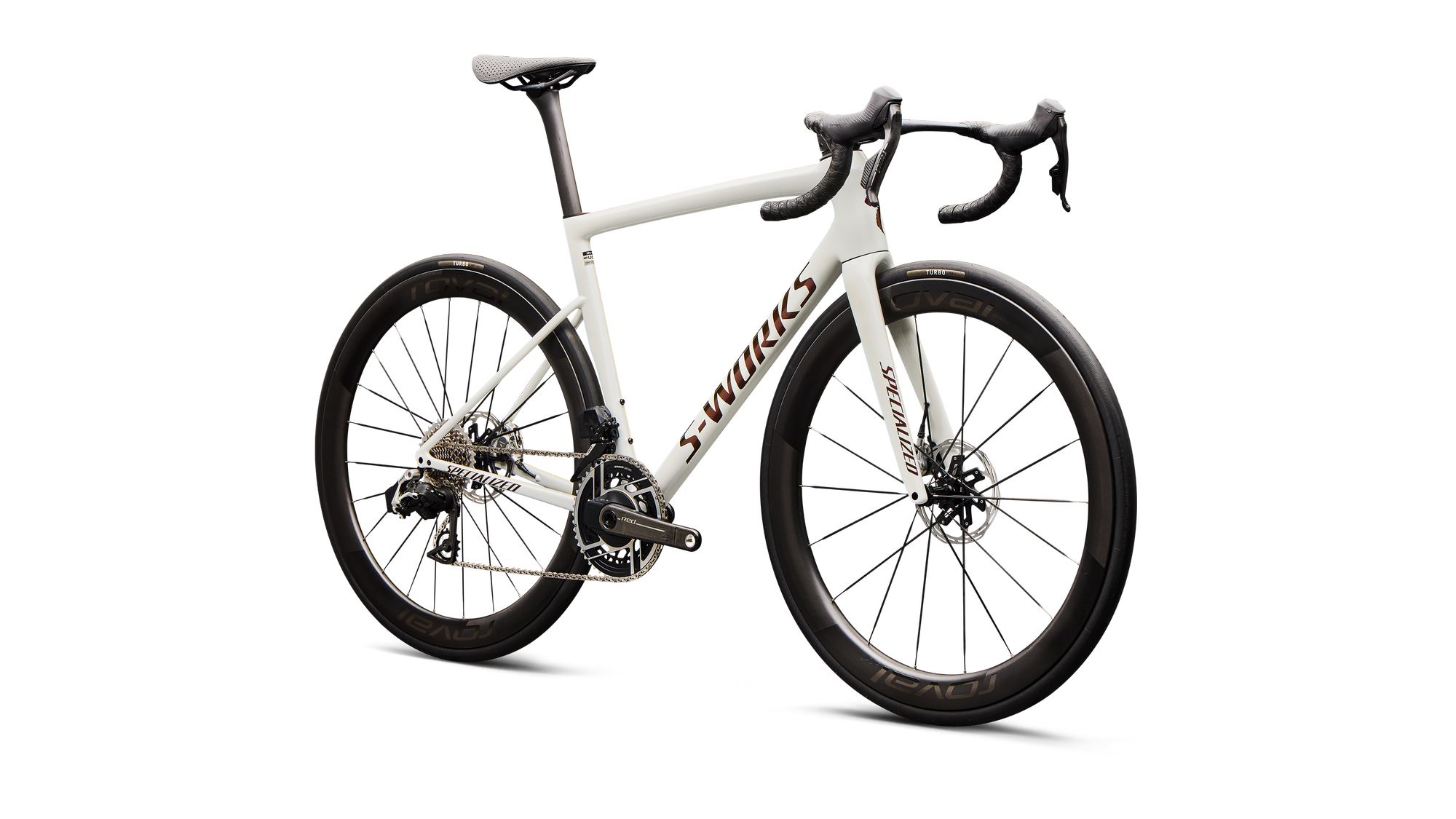 Specialized S-Works Tarmac SL8 - SRAM RED AXS - Gloss Metallic White Silver / Pearl / Black