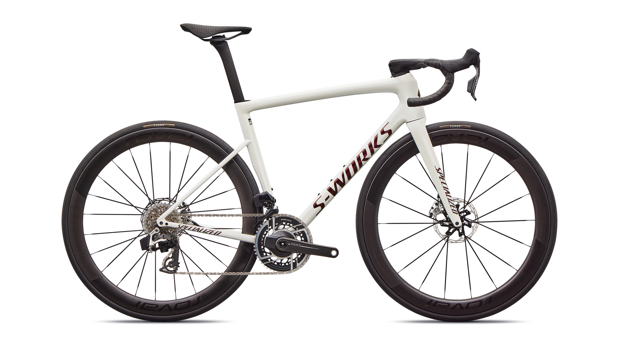 Specialized S-Works Tarmac SL8 - SRAM RED AXS - Gloss Metallic White Silver / Pearl / Black