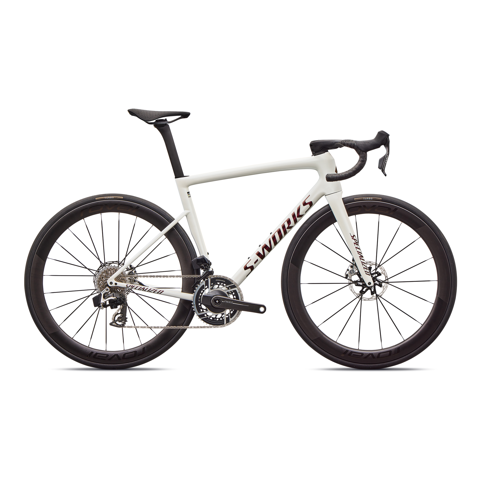 Specialized S-Works Tarmac SL8 - SRAM RED AXS - Gloss Metallic White Silver / Pearl / Black