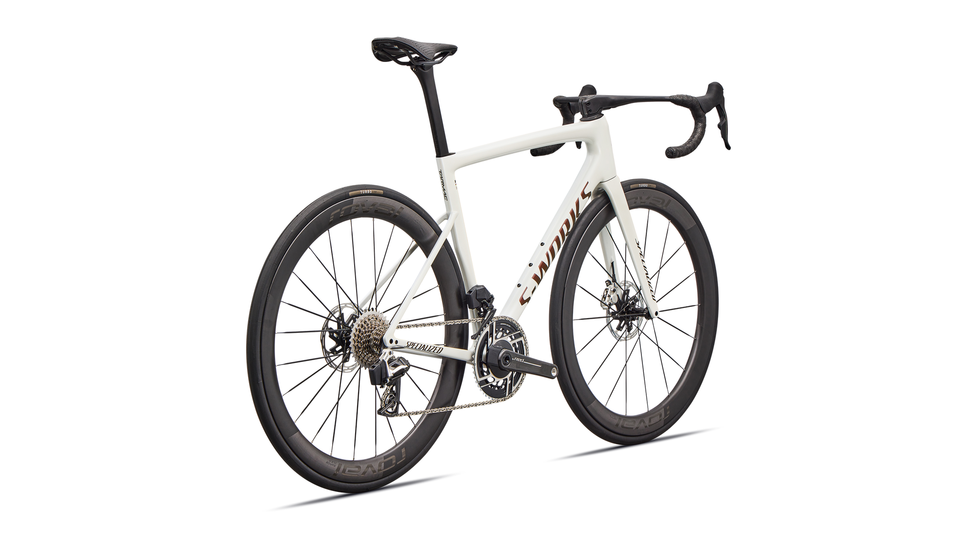 Specialized S-Works Tarmac SL8 - SRAM RED AXS - Gloss Metallic White Silver / Pearl / Black