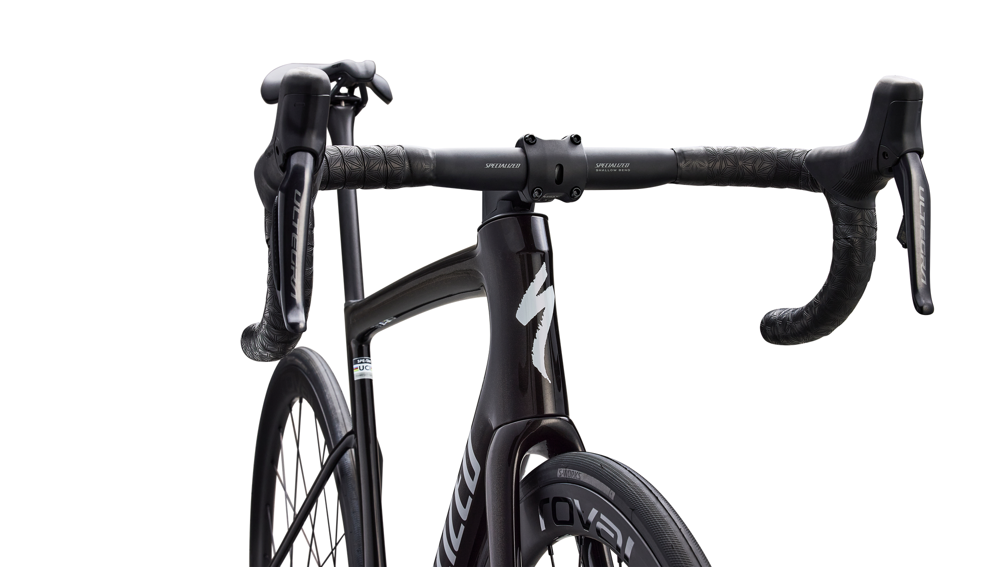 Specialized Tarmac SL8 Expert - Shimano Ultegra Di2 - Gloss Obsidian Metallic / 25% Cqv Reflex Super Red Pearl Over White