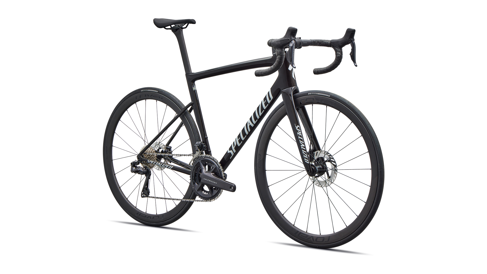 Specialized Tarmac SL8 Expert - Shimano Ultegra Di2 - Gloss Obsidian Metallic / 25% Cqv Reflex Super Red Pearl Over White