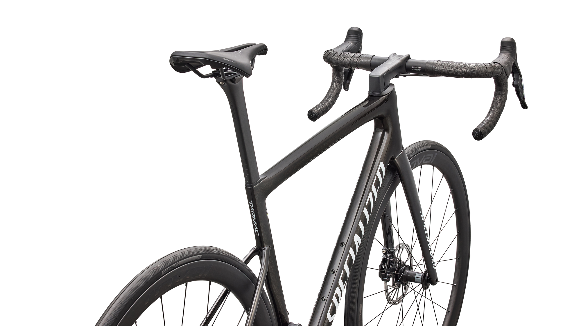 Specialized Tarmac SL8 Expert - SRAM Force AXS  - Gloss Obsidian Metallic / 25% Cqv Reflex Super Red Pearl Over White