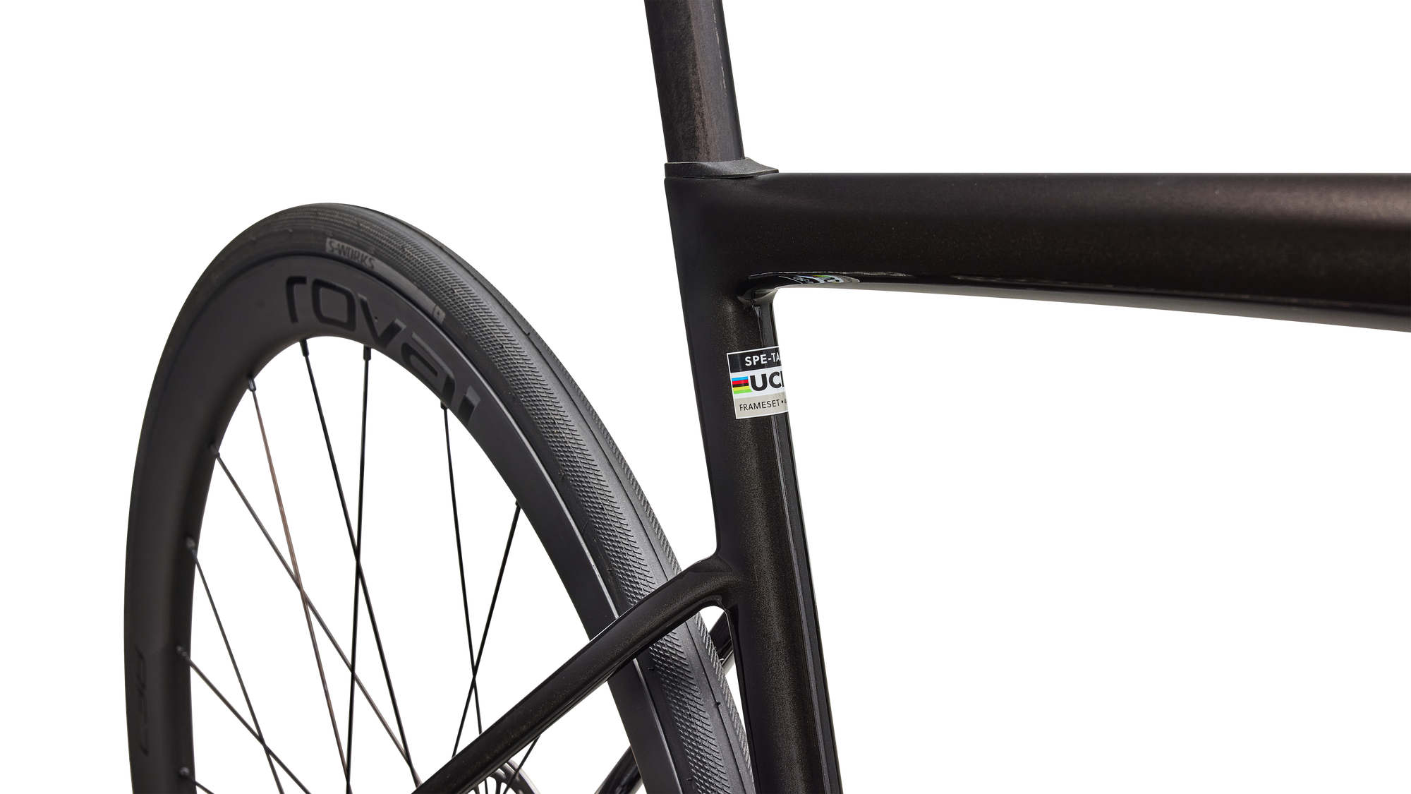 Specialized Tarmac SL8 Expert - SRAM Force AXS  - Gloss Obsidian Metallic / 25% Cqv Reflex Super Red Pearl Over White