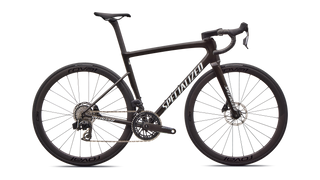 Specialized Tarmac SL8 Expert - SRAM Force AXS  - Gloss Obsidian Metallic / 25% Cqv Reflex Super Red Pearl Over White