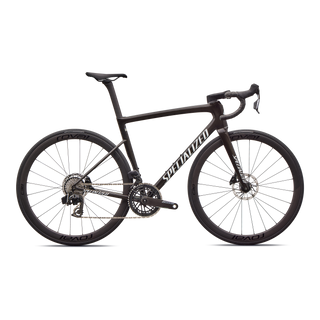 Specialized Tarmac SL8 Expert - SRAM Force AXS  - Gloss Obsidian Metallic / 25% Cqv Reflex Super Red Pearl Over White